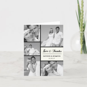 Simple Amour & Merci 5 Multi Photo Modern Mariage