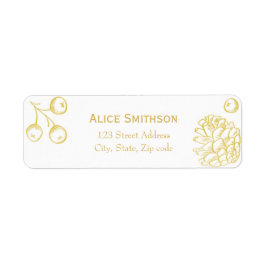 Simple and Elegant Golden Berries Seasonal Address
