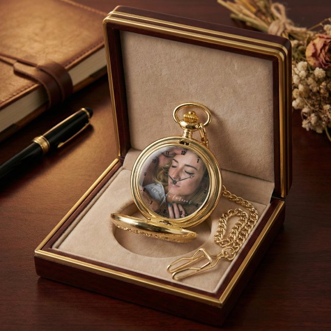 Simple and Elegant Love You Forever Photo Armbanduhr (Von Creator hochgeladen)