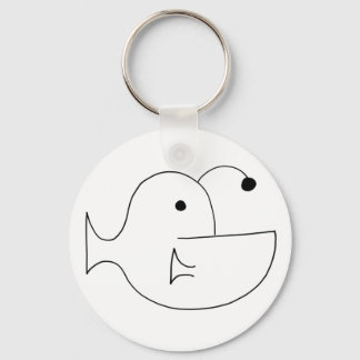 Simple Anglerfish Keychain Schlüsselanhänger