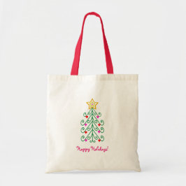 Simple Arbre Coeur Ornements Sac fourre-tout de No
