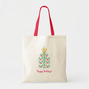 Simple Arbre Coeur Ornements Sac fourre-tout de No