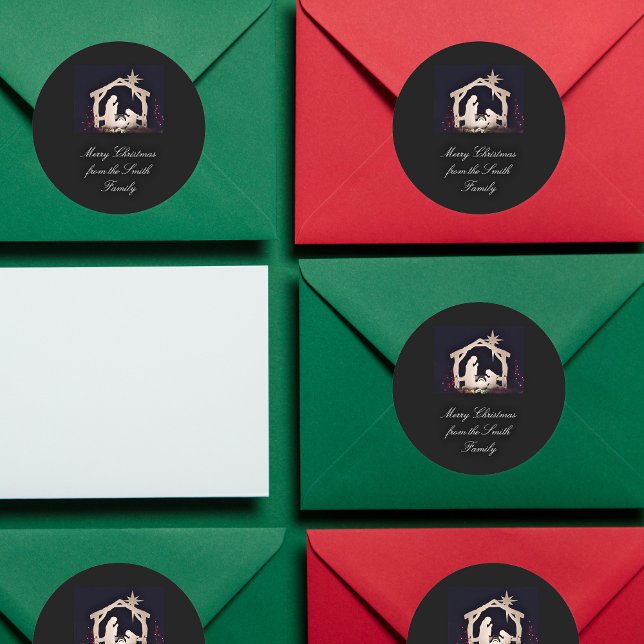 Simple autocollant de Noël de la Nativité (Créateur téléchargé)