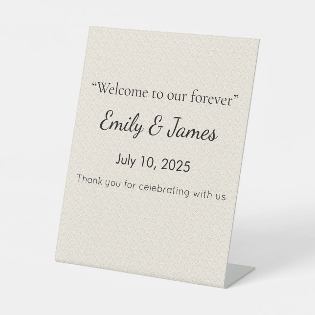 Simple Baby Shower Sign That Guests Loved Sockelschild (Vorderseite)
