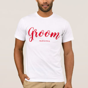 Simple Bachelor Party Personnalisé Groom T-Shirt