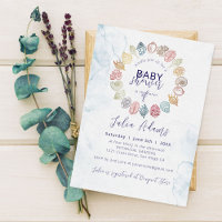 Simple Beach Ocean Seashell Wreath Baby Dusche