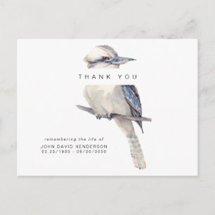 Simple Bird Funeral Loss of Life Danke II Postkarte