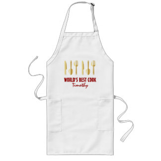 Simple Birthday Apron for Him | Custom Name Lange Schürze