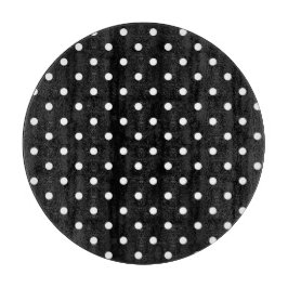 Simple black and white polka dots schneidebrett