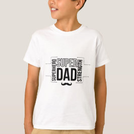 Simple Black Super Vater Kid's T - Shirt