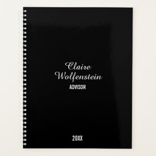 Simple Black White Script Professionnel