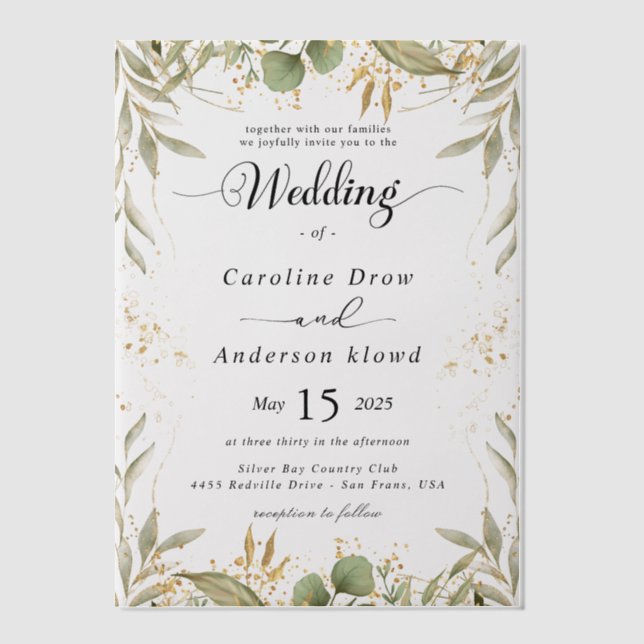 Simple Black & White wedding  Overlay (Vorderseite)