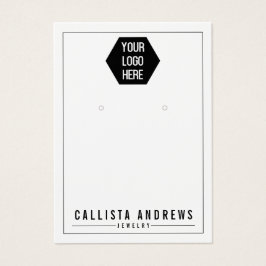 Simple Blanc Ajouter votre logo Carte d'affichage 