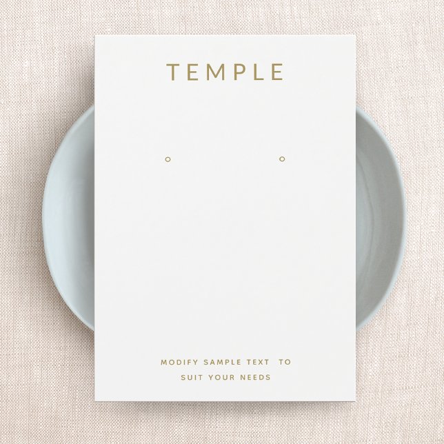 Simple Blanc Ajouter votre logo Carte d'affichage  (Créateur téléchargé)