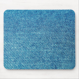 Simple Blue Jeans Denim Textile Textur Mousepad