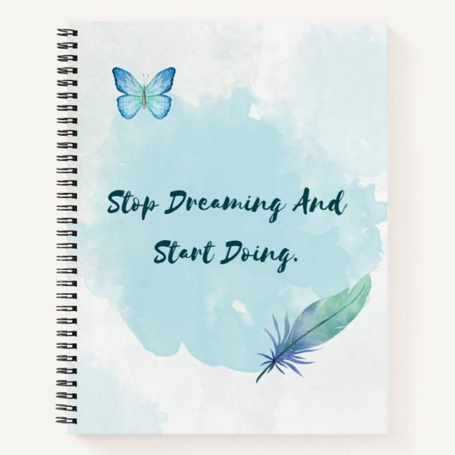 Simple Blue Notebook Notizbuch (Vorderseite)