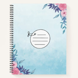 Simple Blue Notebook Notizbuch