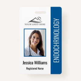 Simple Blue Nursing Abzeichen Ausweis