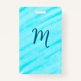 simple blue whi watercolor lines add your monogram ausweis