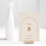 Simple Boho Arch Ivory Wedding Tischnummer<br><div class="desc">This Simple Boho Arch Ivory Wedding Table Number design features a sophisticated muted palette of neutral ivory paired with gorgeous mix and match options of rust terracotta, sage green, and plum. The understated elegance of simple typography and gentle arches creates a soothing and polished aesthetic with classic minimalist styling. The...</div>