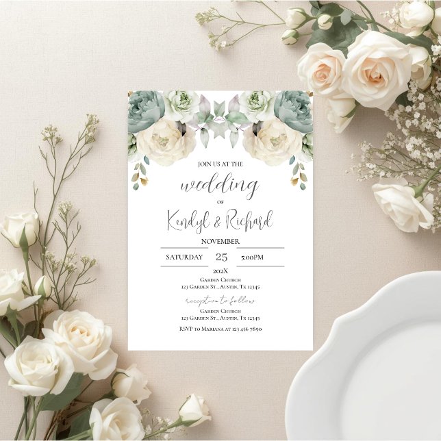 Simple Boho Elegant Wedding Invitation (Créateur téléchargé)