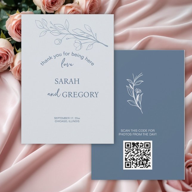 Simple Boho Floral Dankeschön Karte (Von Creator hochgeladen)