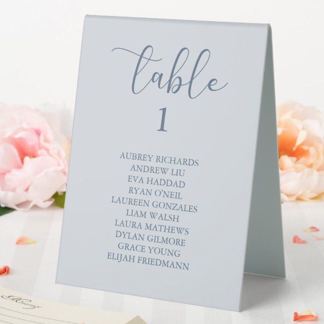 Simple Boho Floral Wedding Tischaufsteller (In Situ (Hochzeit))