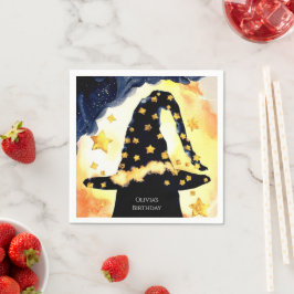 Simple Boho Fun Wizard Geburtstag Serviette