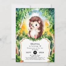 Simple Boho Igel Birthday