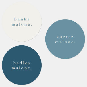 Simple Boho Rainbow Wassersicherer Name Etiketten