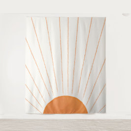 Simple Boho Sun Sunrise Wandteppich
