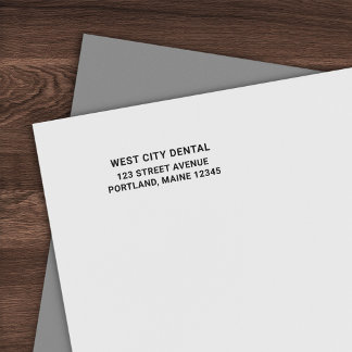 Simple Bold Modern Business Return Address Permastempel