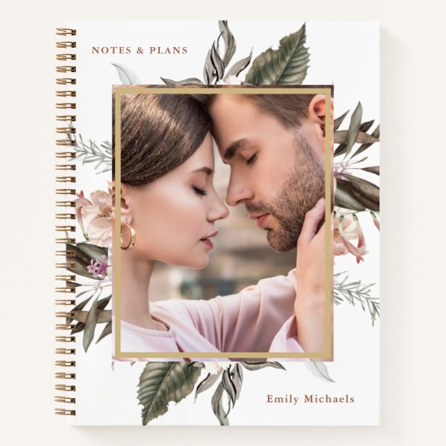 Simple Botanique Notes et plans Carnet photo (Devant)