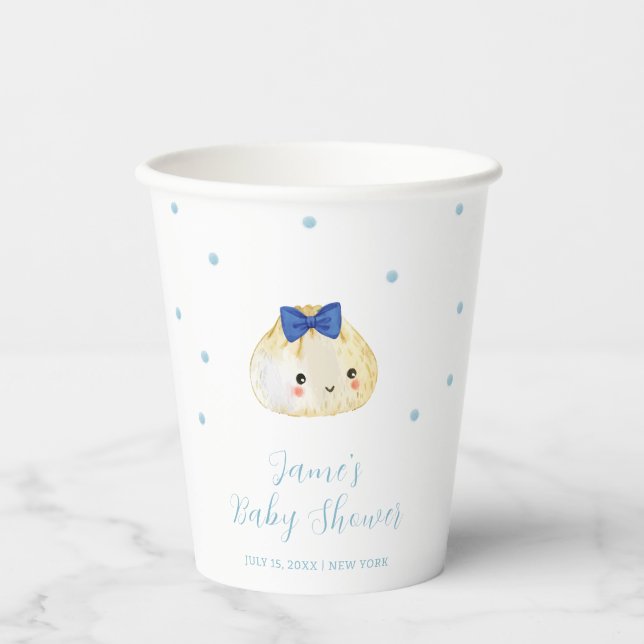 Simple Boy Little Dumpling Baby Dusche Pappbecher (Vorderseite)