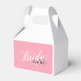 Simple Bride Floral Calligraphy | Begünstigungsbox Geschenkschachtel