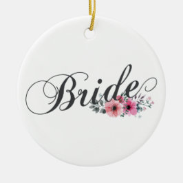 Simple Bride Floral Calligraphy | Ornament