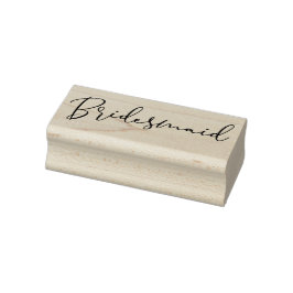 Simple Bridesmaid Quote Tipography Script Gummistempel
