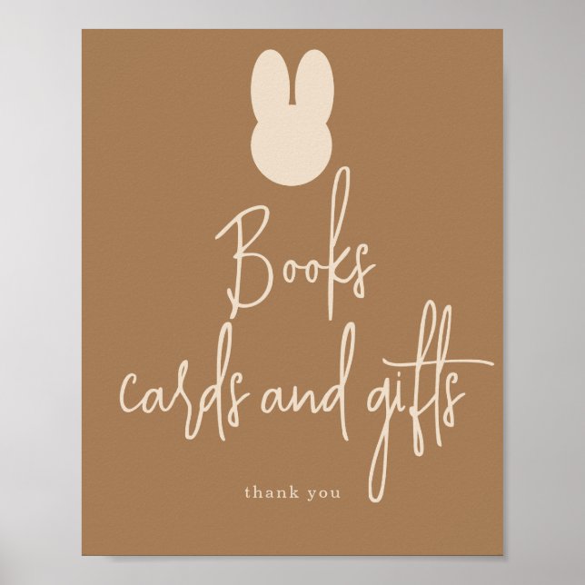 Simple Bunny Books cards and gifts Poster (Vorne)