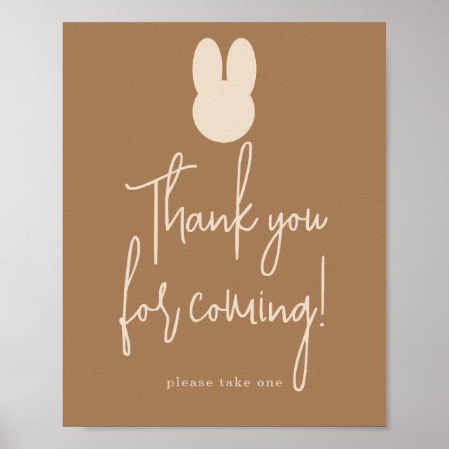 Simple Bunny Danke, dass du gekommen bist Poster (Vorne)