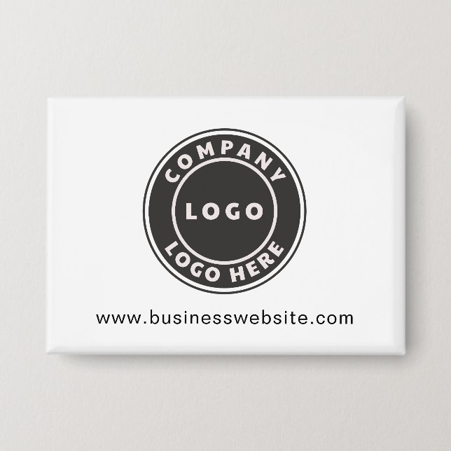 Simple Business Logo and Website Custom Button (Vorderseite)
