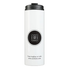 Simple Business Logo Custom Promotional Branding Thermosbecher
