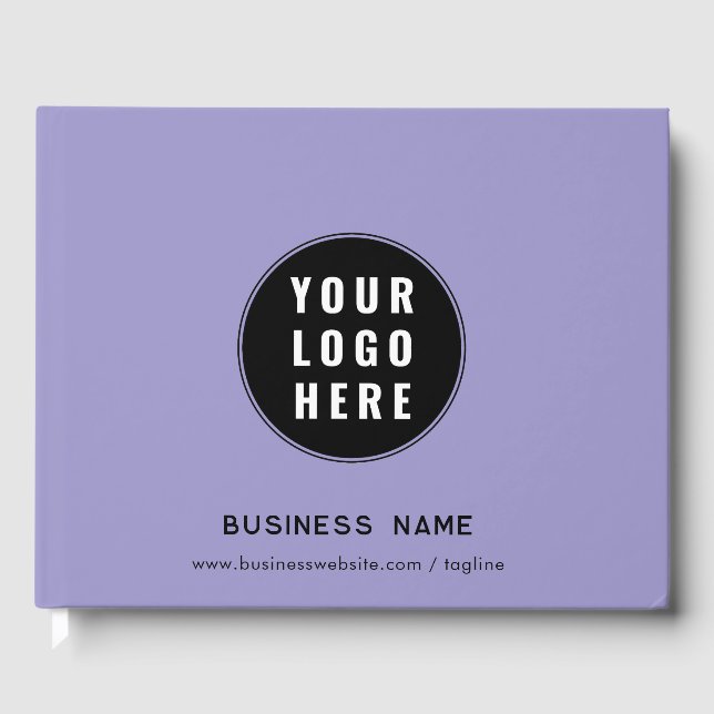 Simple Business Logo Visitors Log Gästebuch (Vorderseite)