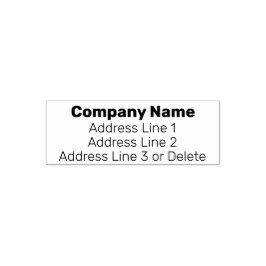 Simple Business Return Address Self-inking Stamp Permastempel