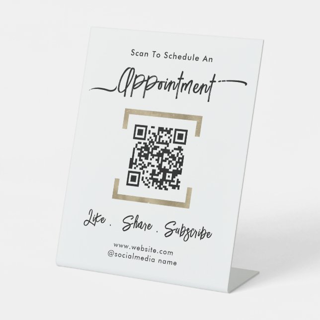 Simple Business Schedule Appointment  Sockelschild (Vorderseite)