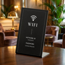 Simple Business  Wifi Password and Network 