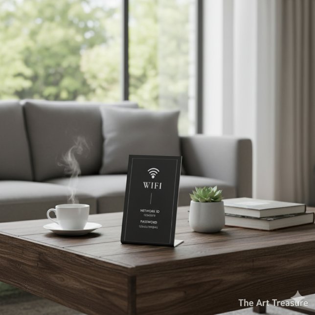 Simple Business  Wifi Password and Network  Sockelschild (Von Creator hochgeladen)