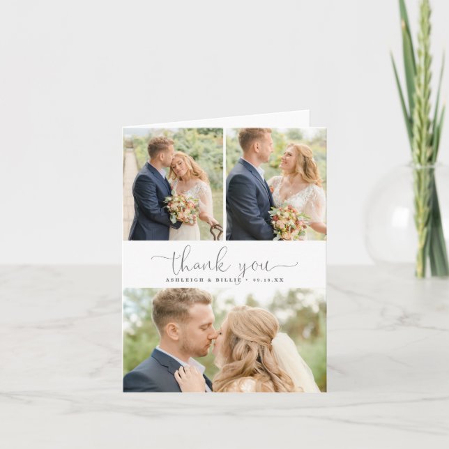 Simple Calligraphy 3 Merci de Collage de photos (Devant)