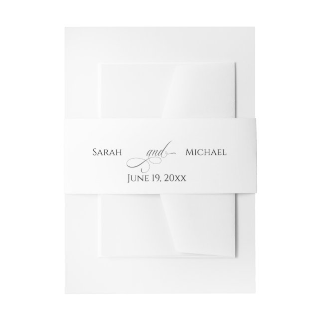 Simple Calligraphy Belly Band (Vorderseite Beispiel)