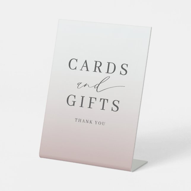 Simple Cards & Gifts Rose Gold Wedding Sockelschild (Vorderseite)
