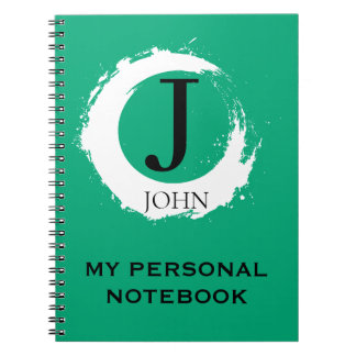 Simple Carnet Vert Personnalisé  Notizblock